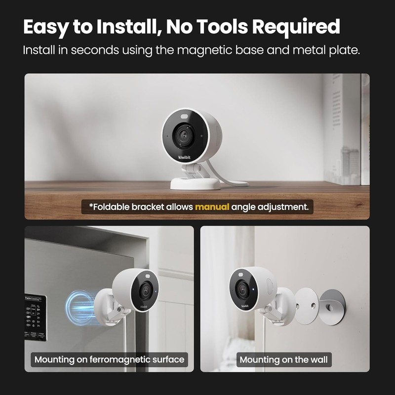 2K Security Camera Indoor/Outdoor, Pet Camera, Baby Monitor- 2 Pack gallery