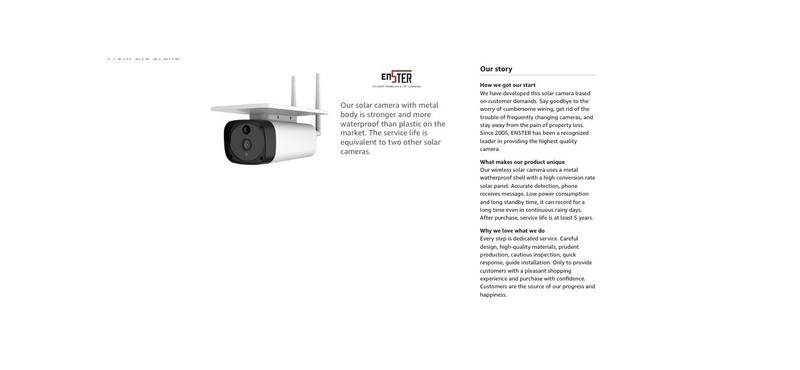 ENSTER Solar-Powered Wireless 1080P Motion Detect 2 Way Audio SMB-1 Outdoor Cam gallery