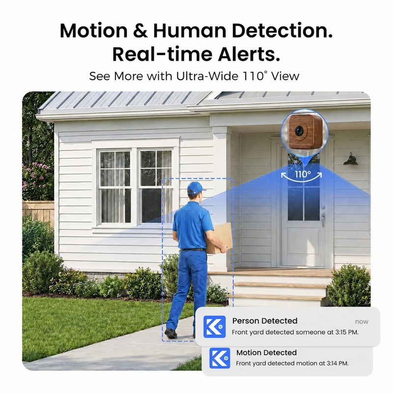 5MP 3K Window Camera for Indoor & Outdoor Home Security, Magnetic Mount, Full... gallery