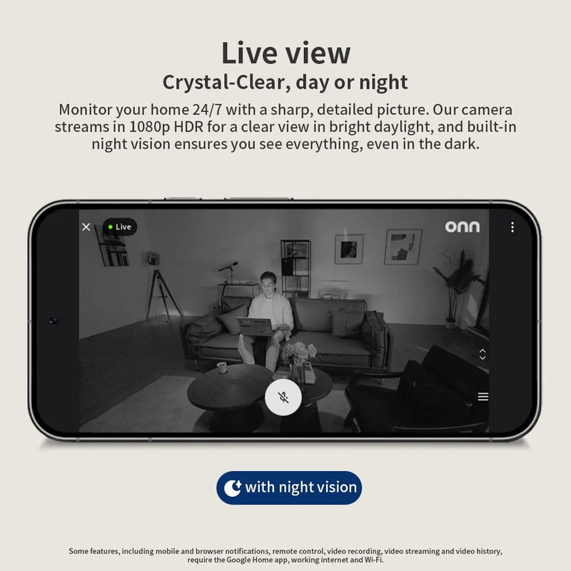 Security Camera CCTV Indoor Wired 1080P HD Video Surveillance Google Home Gemini gallery