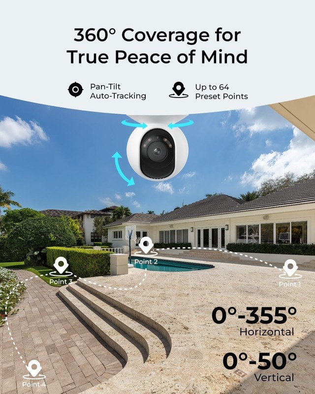Professional 4K Outdoor Security Camera - Color Night Vision & 24/7 Recording gallery