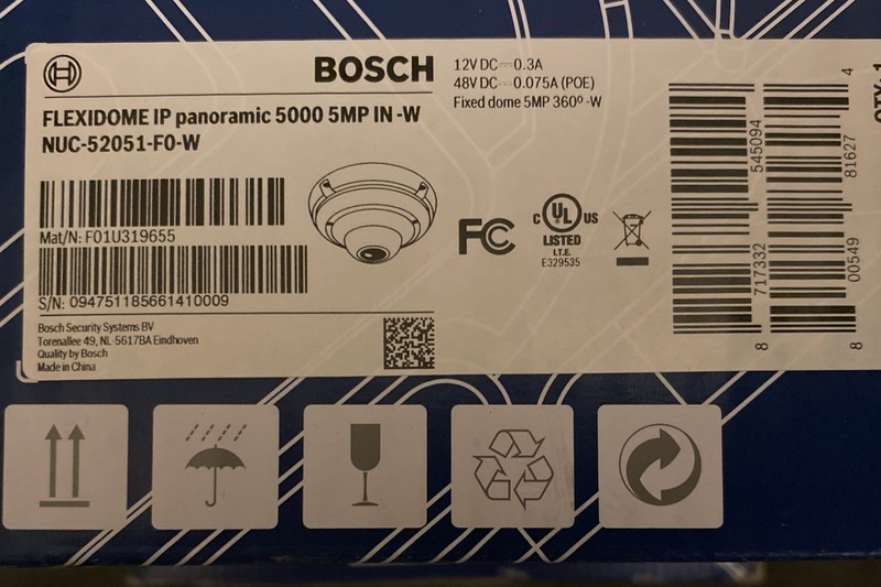 BOSCH FLEXIDOME IP panoramic 5000 5MP