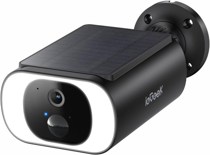 2K WiFi Outdoor Solar Security Camera Battery camera,Color Night Vision,w/Alexa