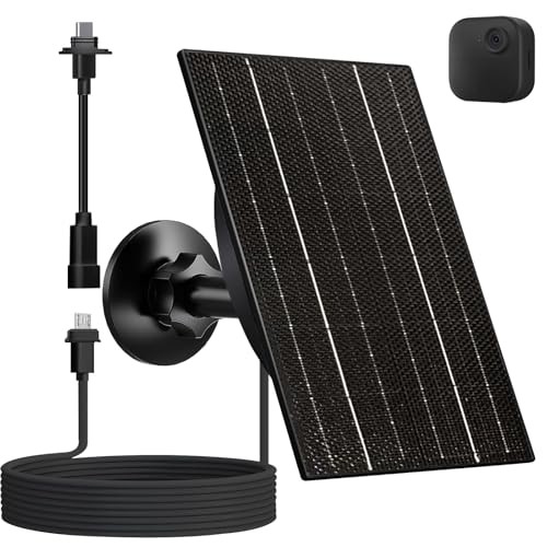 Solar Panel for Blink Outdoor 4/3/XT2/XT Camera, 4W High-Efficiency Solar gallery