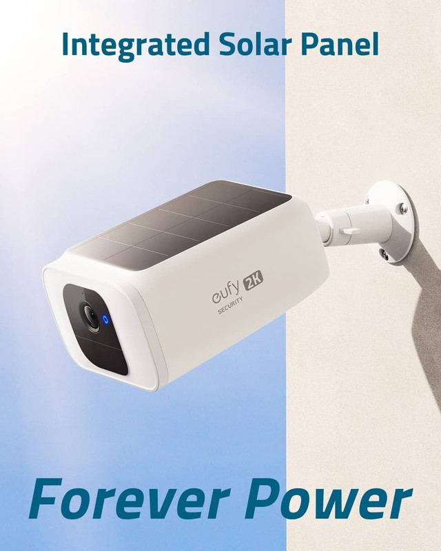 eufy SoloCam S40 2K Solar Outdoor Battery Camera Spotlight Wireless Security 3Pc gallery