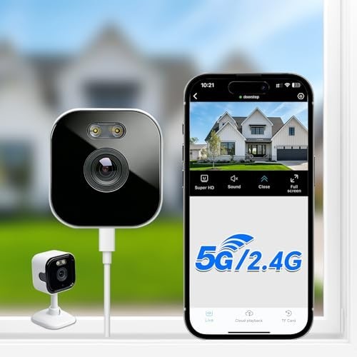 2K WiFi Indoor Security Camera, Night Vision, Motion Detection, 24/7 Recording, gallery