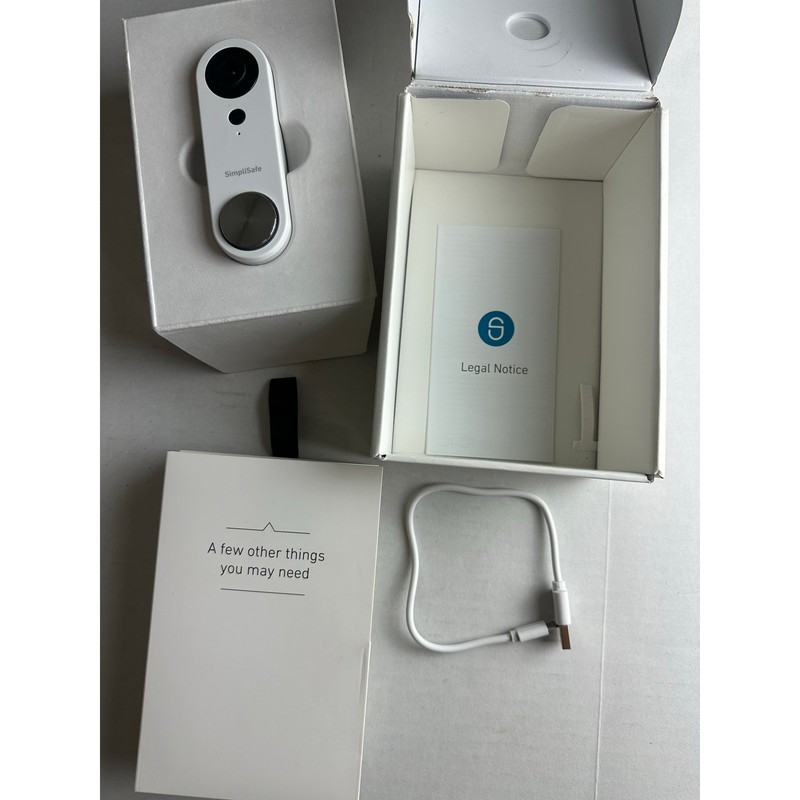 Simplisafe Video Doorbell Pro-HDR Imaging 1080p HD 2-way Audio Smart Motion gallery