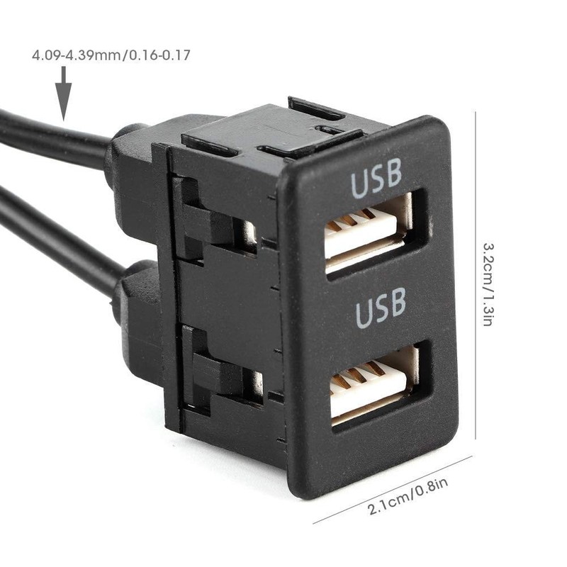 Aramox Dashboard Cable Adapter,1.5m USB Panel Extension normal, popular gallery