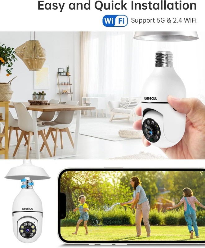Camara De Seguridad Inalambrica IP Para Casas Exterior Vigilancia,WiFi 1080P HD: gallery