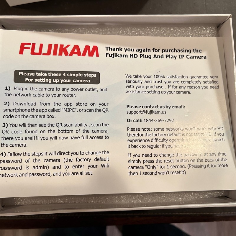 Fujikam If-361 Wireless Two-way Audio Night Vision gallery