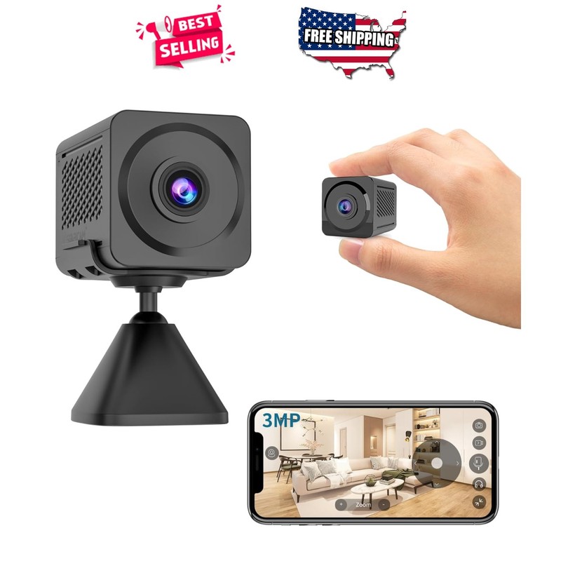 2K Security Camera Wireless Indoor Battery Powered Night Vision Motion Detect…