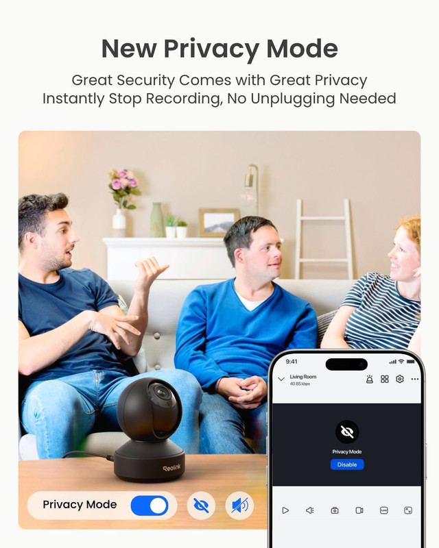 REOLINK 4K Pan & Tilt Dual-Band Wi-Fi 6 Indoor Security Camera with 3X Optical Z gallery