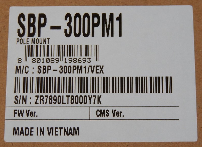 HANWHA TECHWIN - NEW CAMERA POLE MOUNT ADAPTER - SBP-300PM1 gallery