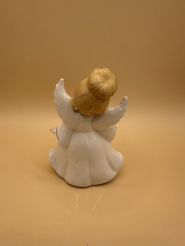 Vintage Lefton October Birthday Girl Angel Ceramic Figurine #6224 Japan gallery