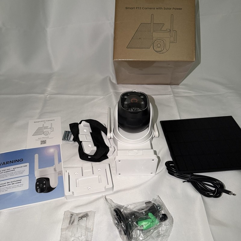 2 Pack Of Smart PTZ Security Camera With Solar Power Outdoor Pan Nigth Vision gallery