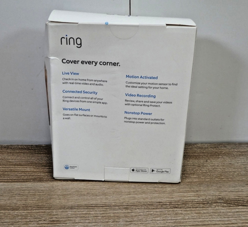Ring Indoor Cam Plug-In Security Camera White - Factory Sealed gallery