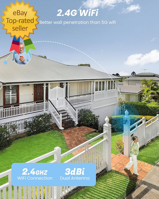 2Pack Security Camera Outdoor Wired: 3MP Camera for Home Security outside 2.4G/5 gallery