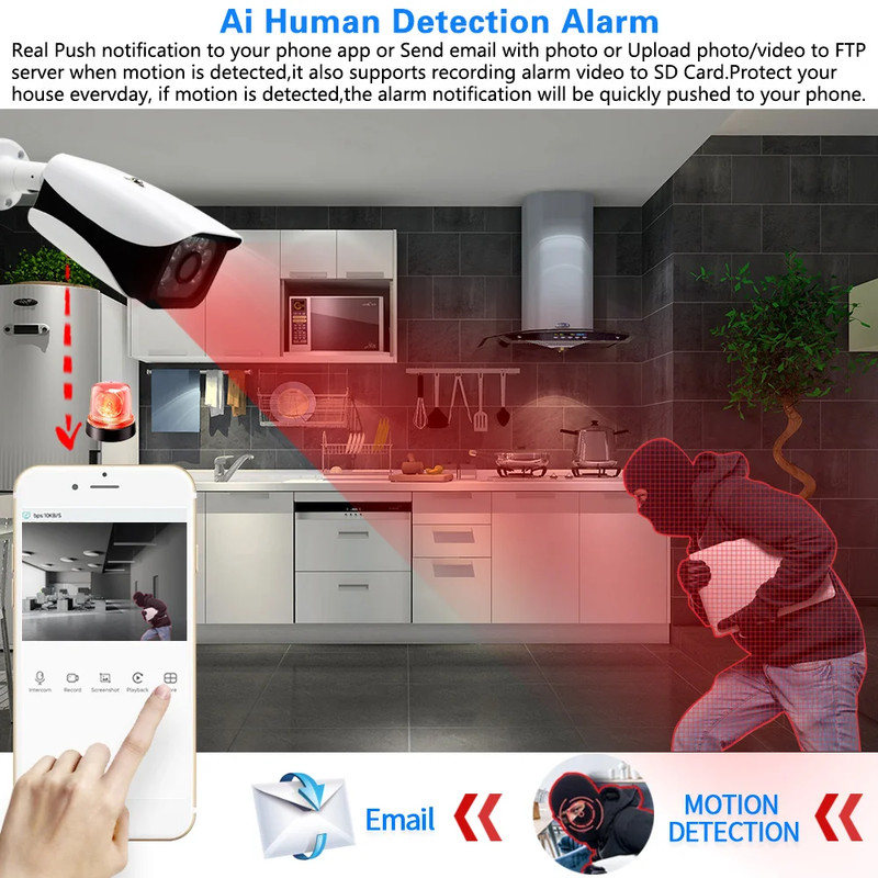 5MP Wired CCTV Analog Security Camera outside Street Waterproof AHD Dome Video S gallery