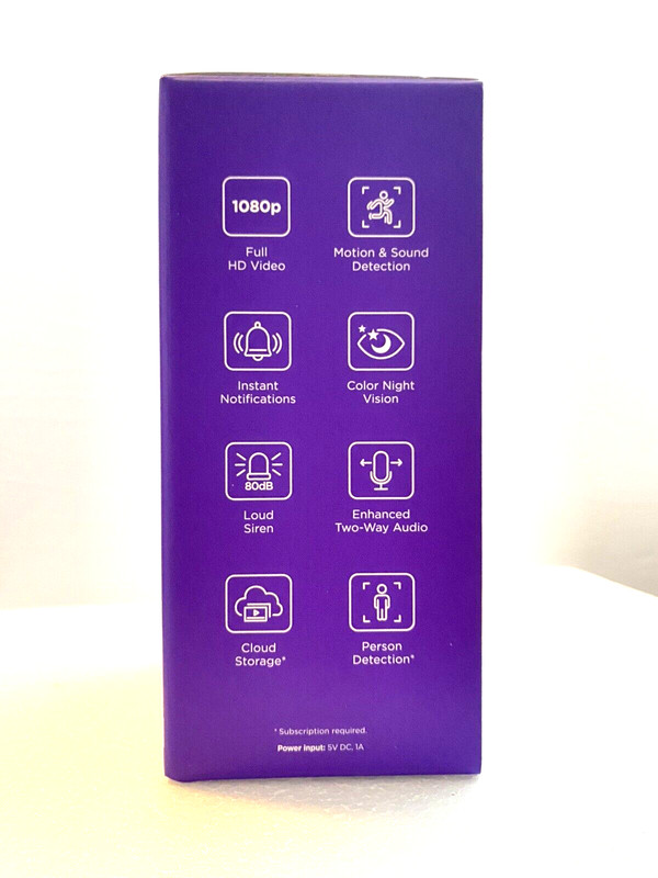 New Roku Smart Home Indoor Camera SE Wired Wi-Fi Connected Security Cam-CS1000R gallery