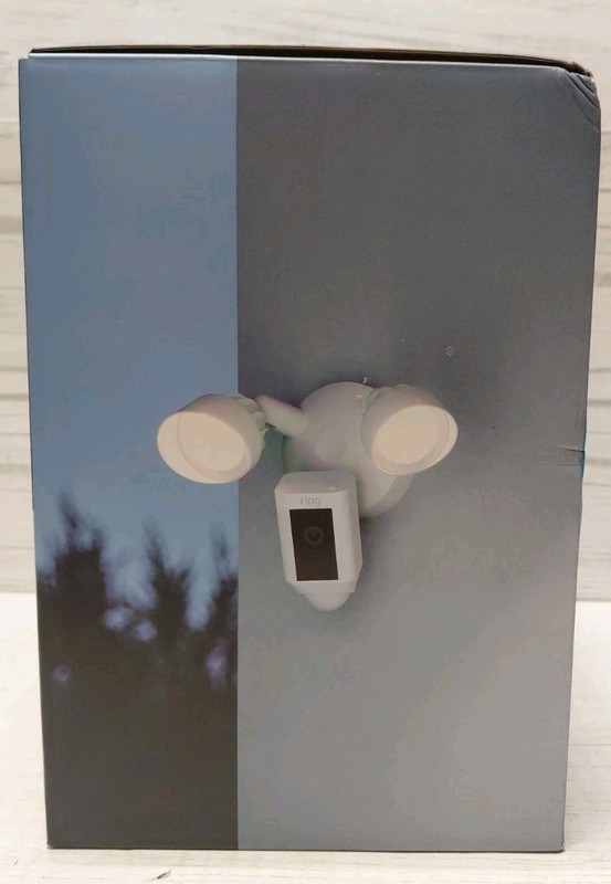 NEW in Box Ring Floodlight Cam Wired Plus (White) 1080p Outdoor Motion Camera gallery