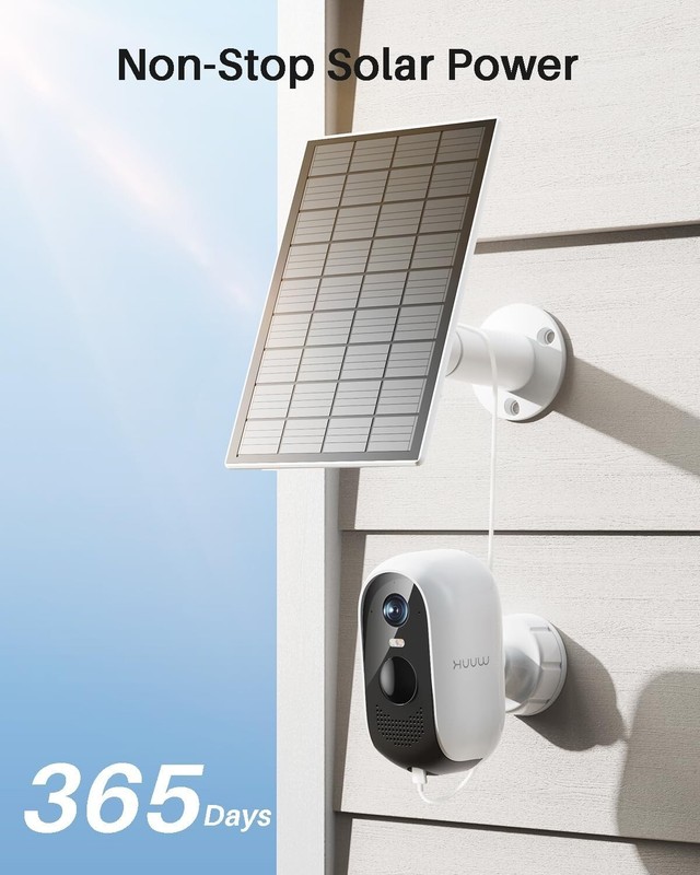 2K Solar Security Cameras Wireless Outdoor, Home Security Camera gallery