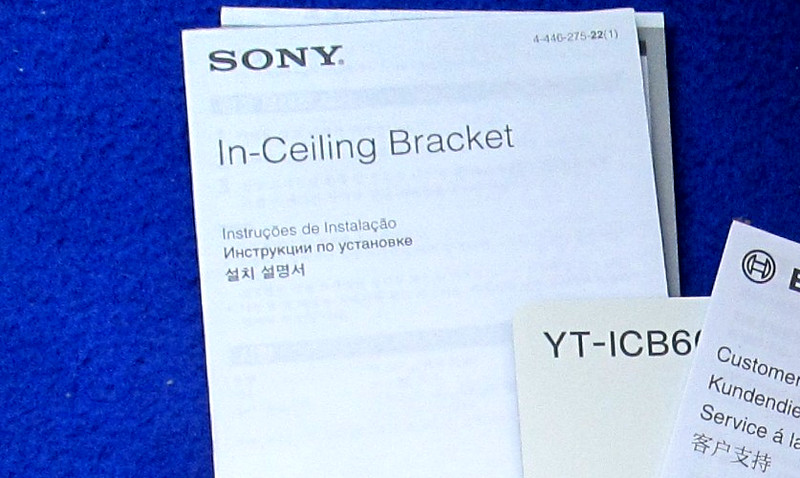 Sony In-Ceiling Bracket Kit For Network Security Cameras - YT-ICB600 gallery