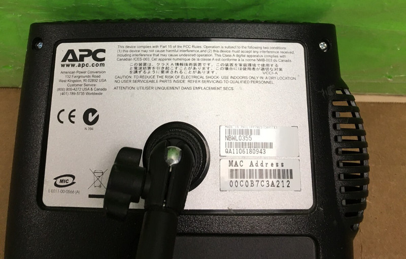 APC NetBotz Room Monitor 355 Security Camera NBWL0355 gallery