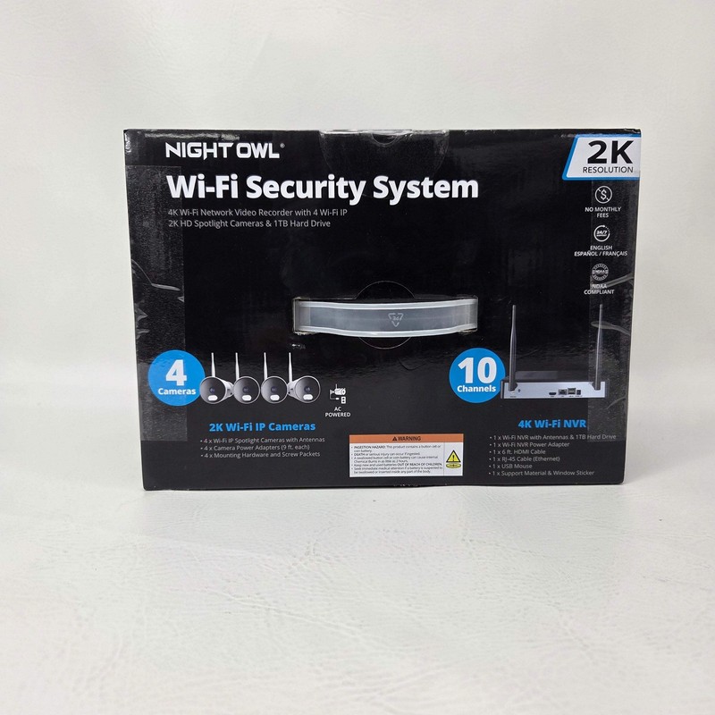 New Night Owl Wi-Fi Security System With 4 Surveillance Camera 1080p gallery