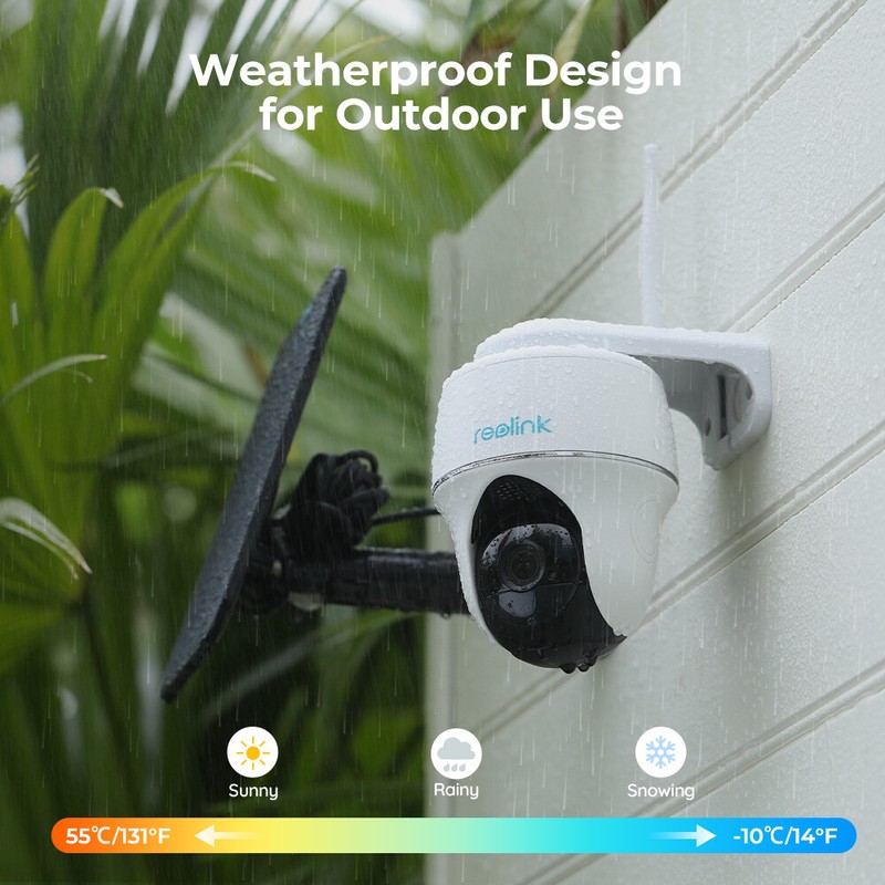 Reolink Argus PT 5MP Battery Security Camera Pan Tilt Outdoor with Solar Panel gallery