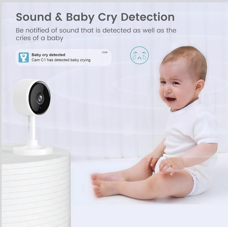 Bundle of (2) WiFi 2K Smart Camera Home Security, Video & Audio, Baby Monitors gallery