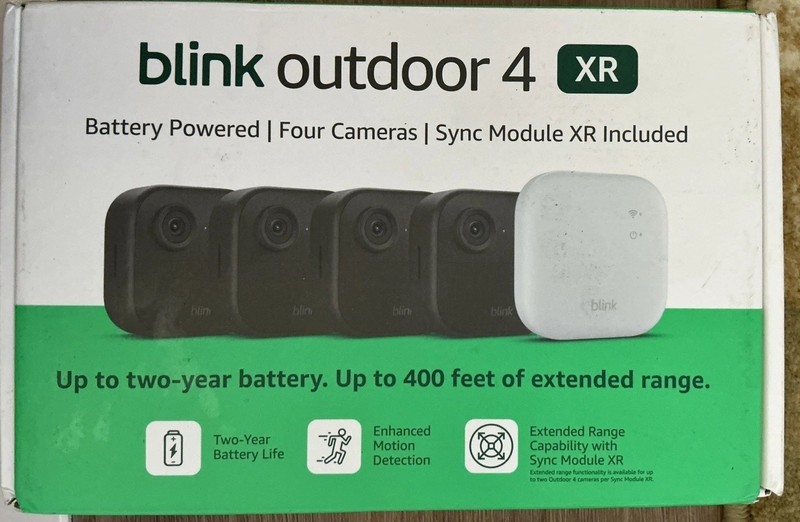 Blink Outdoor 4 XR Four Camera System With Sync Module XR Bundle