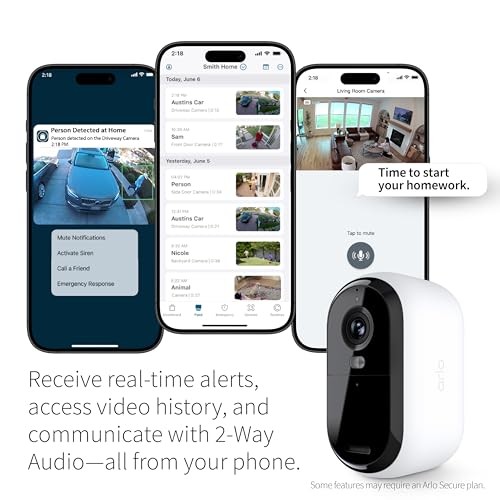 ARLO ESSENTIAL SECURITY CAMERA 2K OUTDOOR-INDOOR 2ND GEN WIRELESS 2 CAMERA gallery