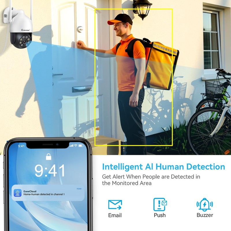 4Pack WIFI Home Camera IP Security Surveillance Wireless Color Night Vision gallery