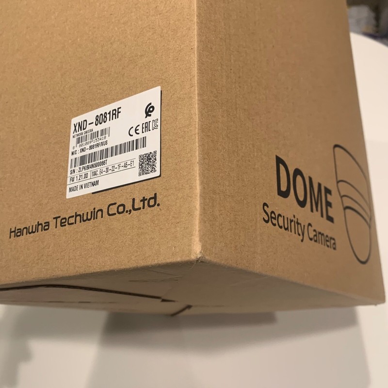 NEW: Hanwha Wisenet XND-8081RF 5mp Flush Mount Dome Camera adjustable 3.6-9.4mm gallery