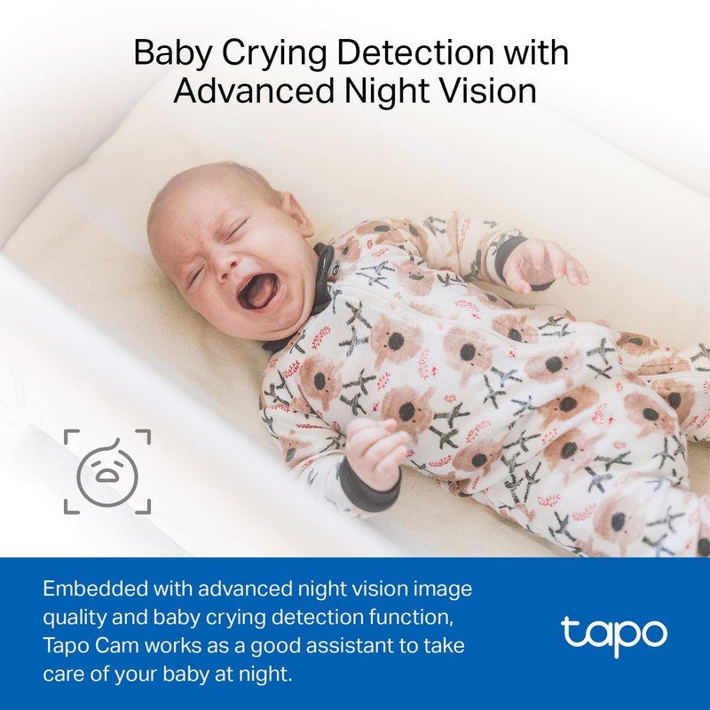 1080P Indoor Wired - Works as a Baby & Pet Monitor, Motion Detection, 2-Way A... gallery