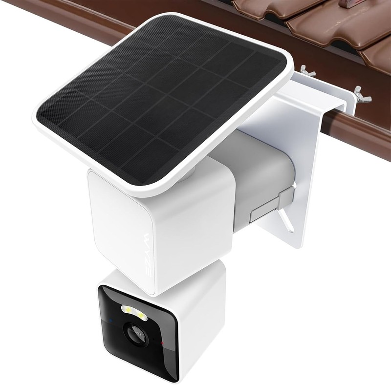 Gutter Mount for WYZE Solar Cam Pan, Rust-Proof No-Drill Outdoor Bracket gallery