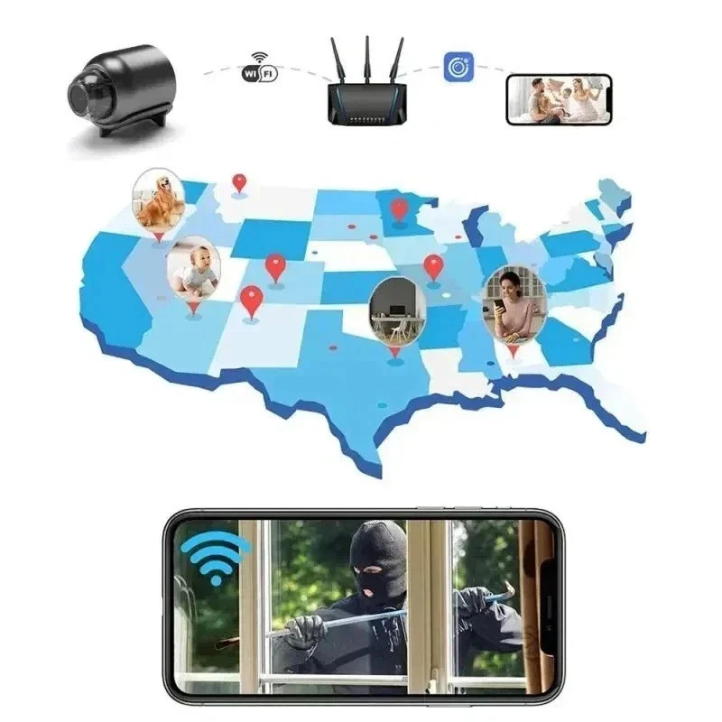 1080P Mini Camera CCTV WiFi HD IP Night Vision Camcorder Home Security Cam US gallery