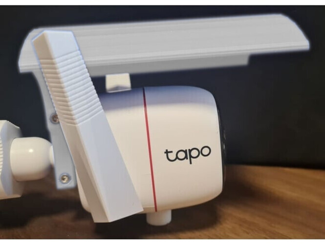 Rain Shade Cover Upgrade for TPLINK Tapo C310 / C320 Wifi Camera *White*