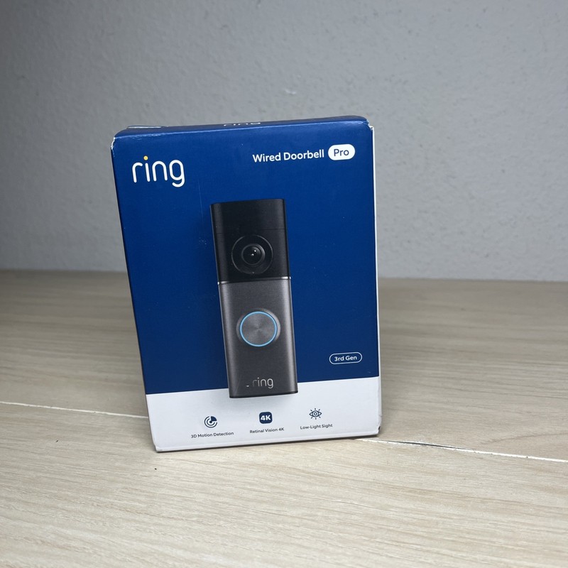 Ring Wired Doorbell Pro 4K (Newest Model) | 3rd Gen | Sealed