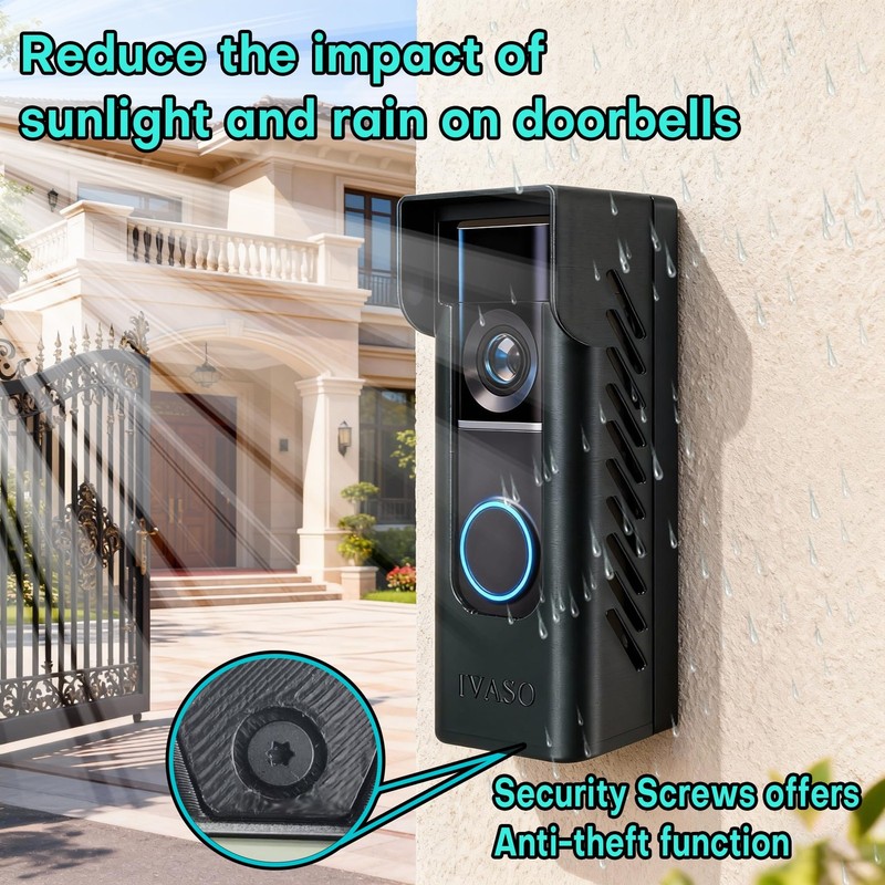 Anti-Theft Angle Adjustable Doorbell Coverd Mount Bracket for Ring Wired Door... gallery