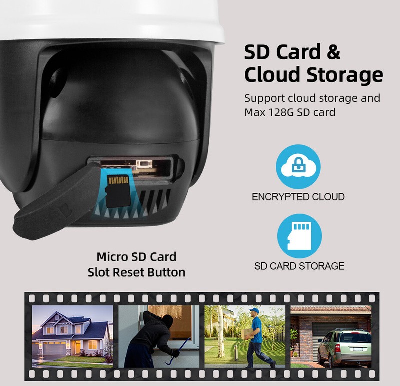 KERUI 6MP Dual Lens HD Wireless WiFi IP Camera Outdoor CCTV Home Security 2Pack gallery