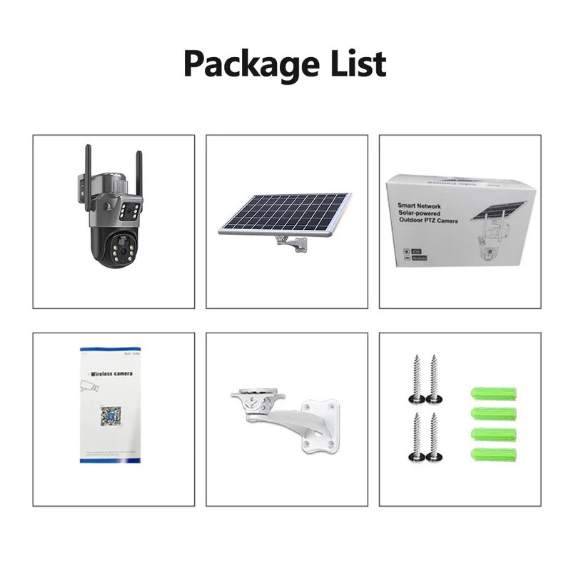 8MP Solar Battery Camera WiFi Security AI Human Detect Video Surveillance CCTV gallery