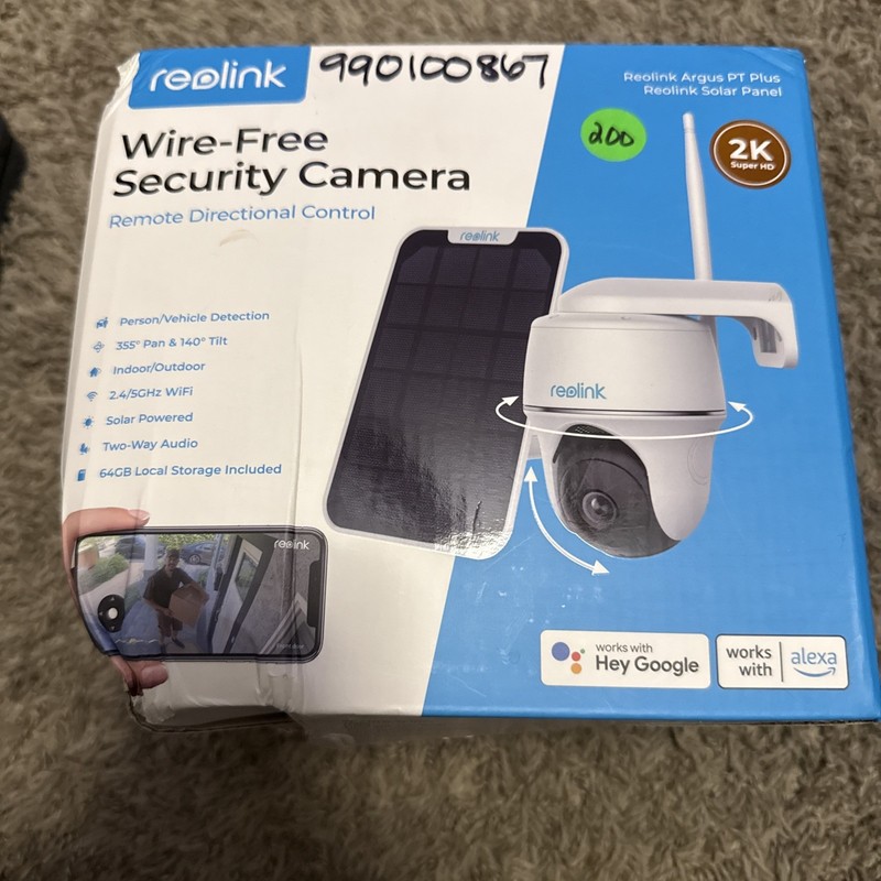 Reolink Argus PT + Solar Panel 5MP 2K+ Super HD Wireless Security Camera Outdoor