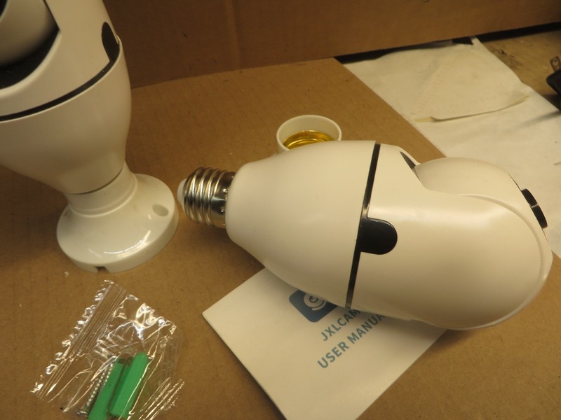 VIDEO WI FI CAMERA SET of 2 JXL CAM LAMP SOCKET BASE NEW LIGHT BULB CAMERAS 360 gallery