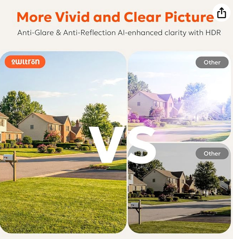 2K Window Camera, 5G & 2.4Ghz Wifi Indoor Cameras for Home Security with Al Colo gallery