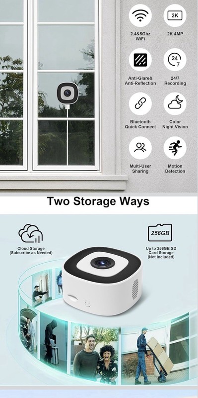 Window Camera for Home Security – 4MP HD Video gallery