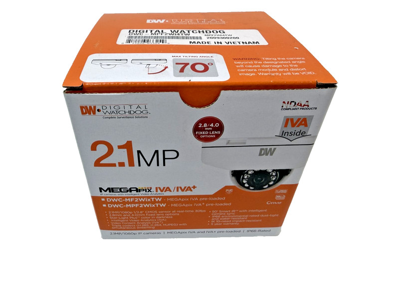Digital Watchdog 2.1MP Night Vision Dome IP Security Camera DWC-MPF2Wi4TW NEW