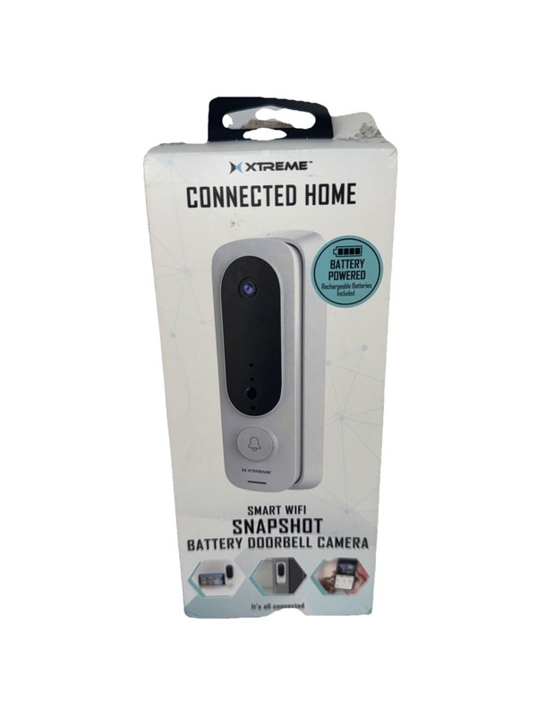 Xtreme Connected Home Smart WIFI Snapshot Doorbell Camera •Android 7.0+ /iOS 11+