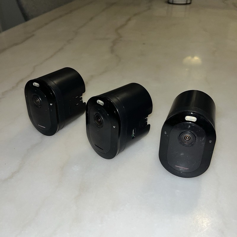 3 Pack, Arlo Pro 3 (VMC4040P) Black Wireless Camera ONLY (No Housing No Battery)
