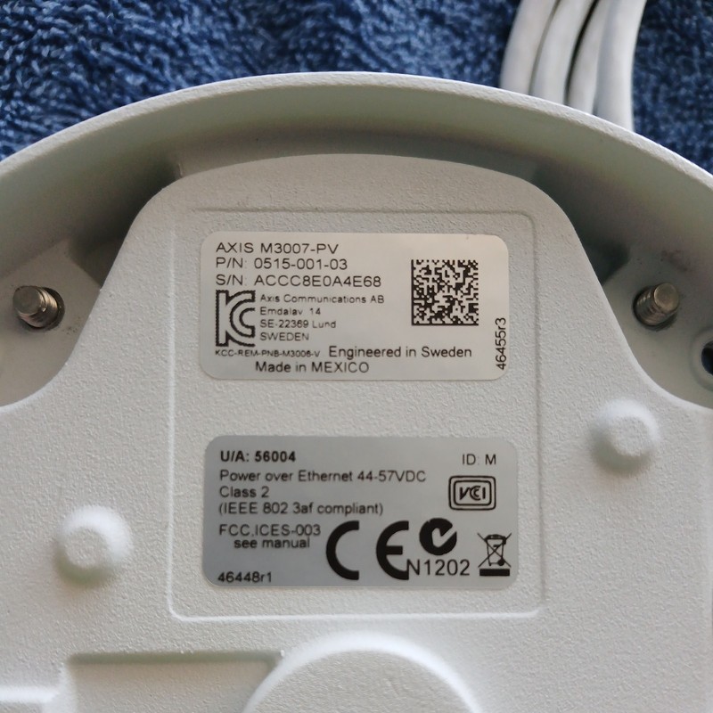AXIS M3007-PV 0515-001-01 PoE Network Dome Camera gallery